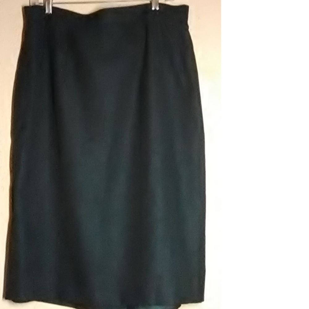 Amanda Smith 11 Like New Dk Green Skirt Suit Size - Picture 4 of 6